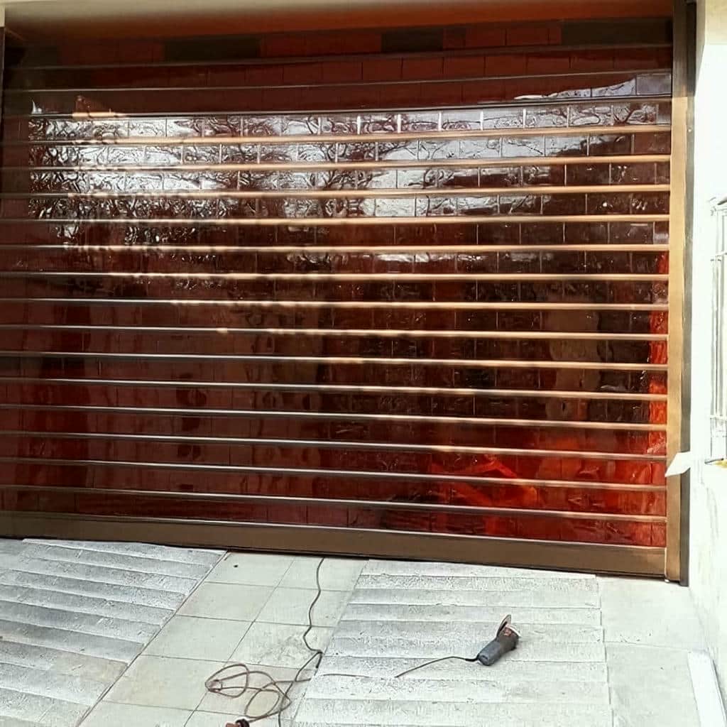 10 مدل کرکره برقی رنگی نمای فروشگاه