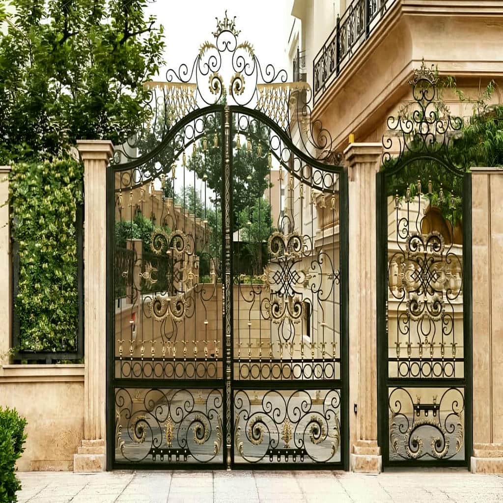 سفارش درب طرح چوب فلزی با رنگ اختصاصی