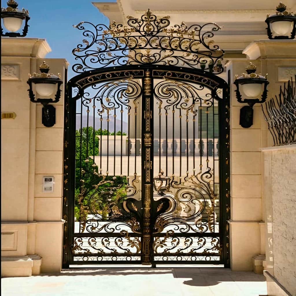 8 مدل درب پارکینگ کشویی محوطه