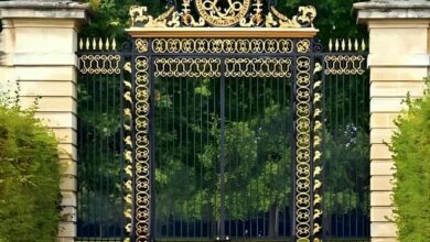 14 نمونه درب حیاط کتیبه دار