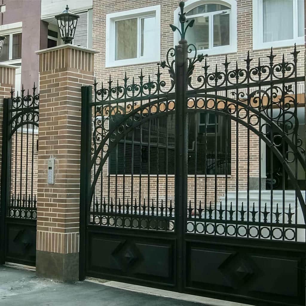 خرید درب آهنی برش لیزری ورودی مدل دولنگه