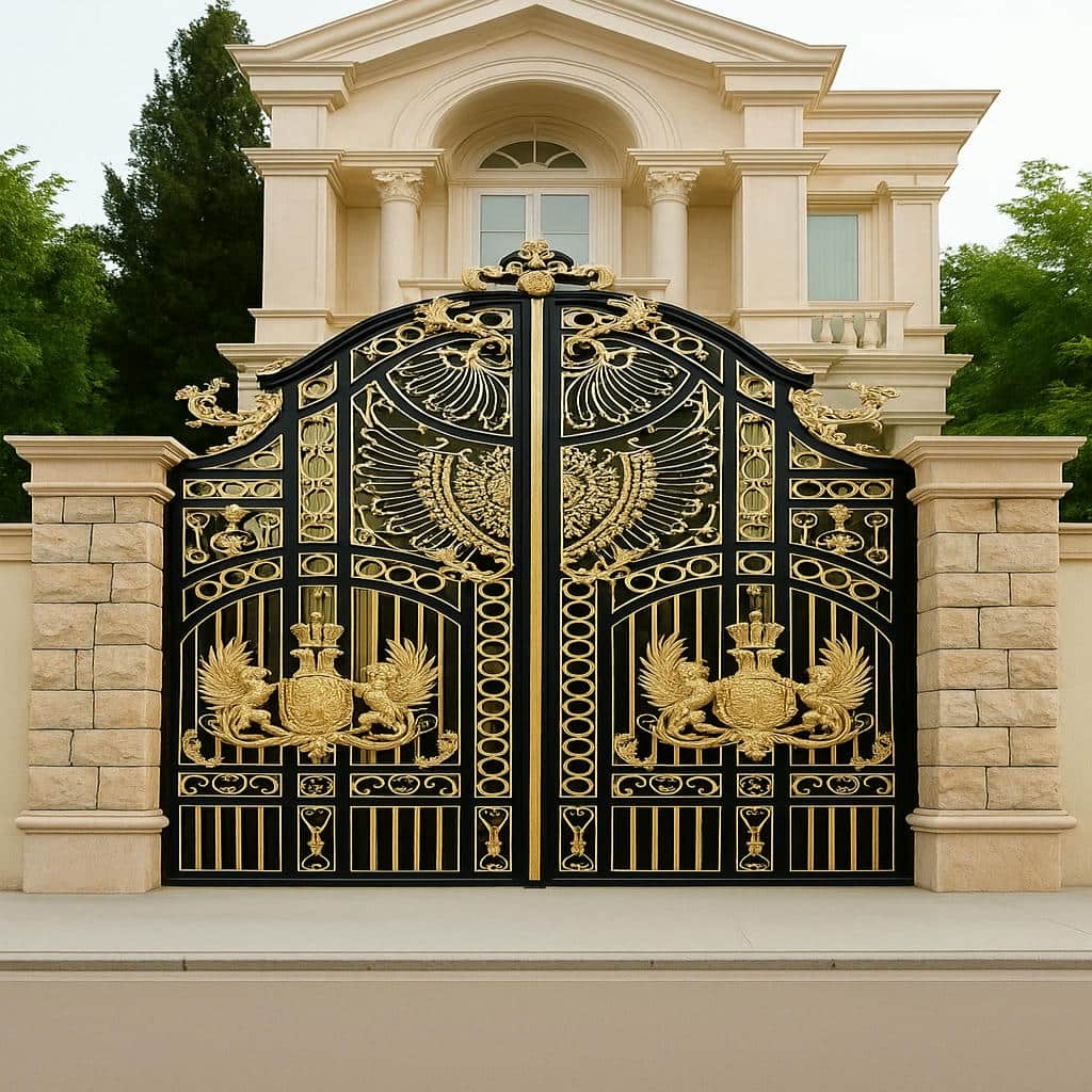 نصب درب لاکچری ویلا با چارچوب تراز