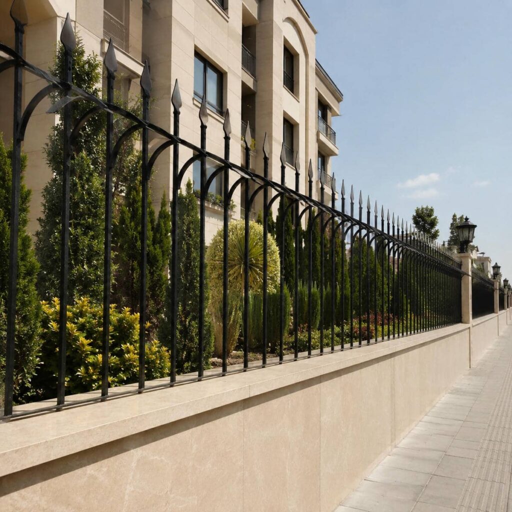 6 طرح حفاظ دیوار ویلا نمای سنگی