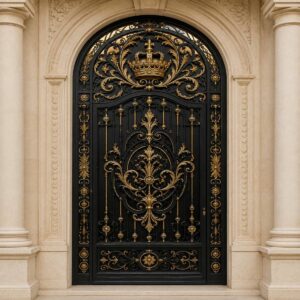 12 طرح درب آهنی ساختمان نفررو