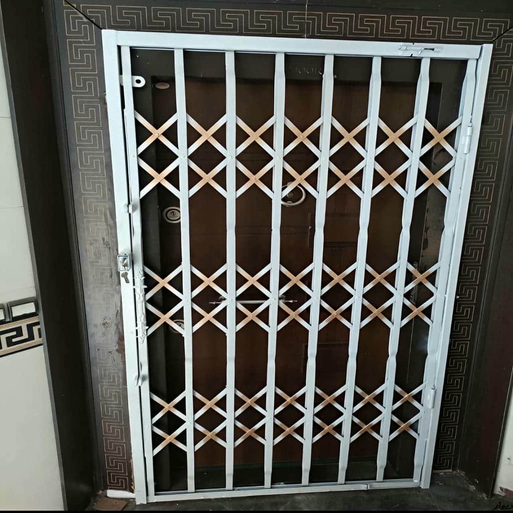 حفاظ ضربدری آکاردئونی با ابعاد اختصاصی دهانه حفاظ ضربدری آکاردئونی با ابعاد اختصاصی دهانه