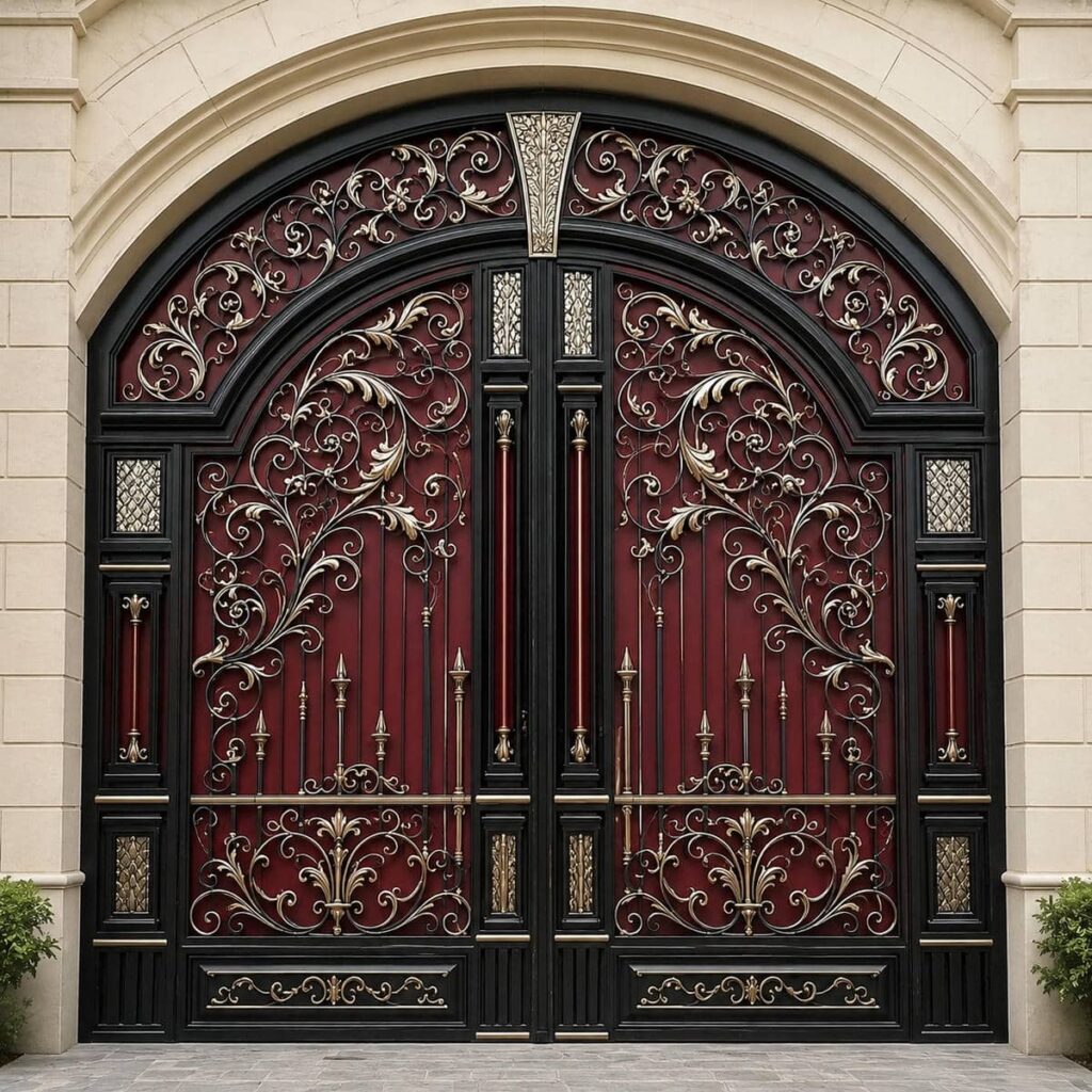 درب گلنرده دار سفارشی با ابعاد دقیق ورودی