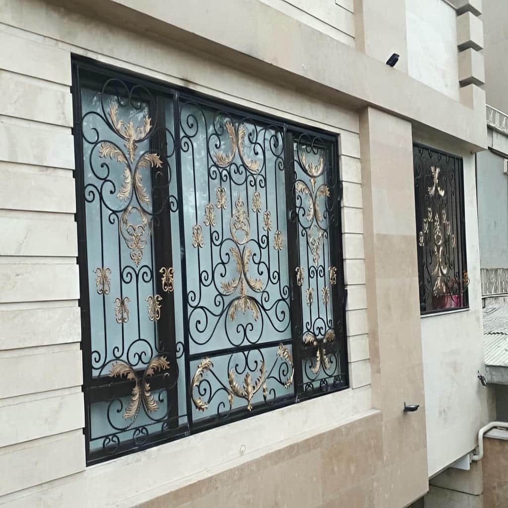 حفاظ پنجره آهنی با اتصالات مقاوم سفارشی