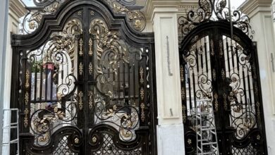 درب پارکینگ سفارشی با ابعاد متناسب پروژه نوساز