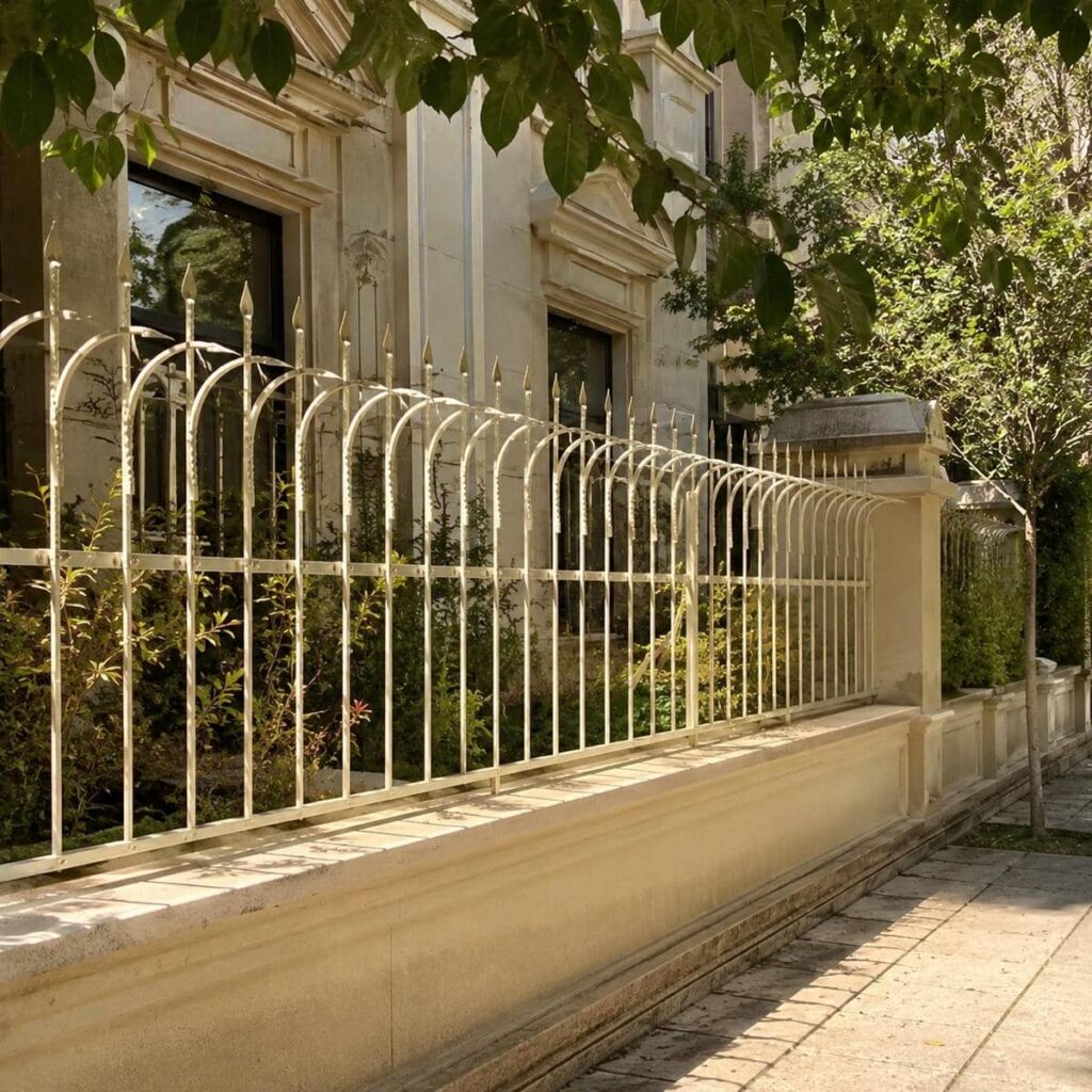 حفاظ روی دیوار حیاط مدل شاخه ای متراکم