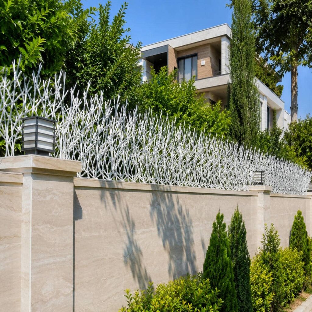 حفاظ دیوار با پوشش مشکی مات