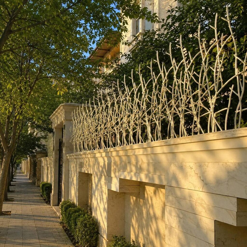 حفاظ دیوار با پوشش پودری تیره در استان خوزستان