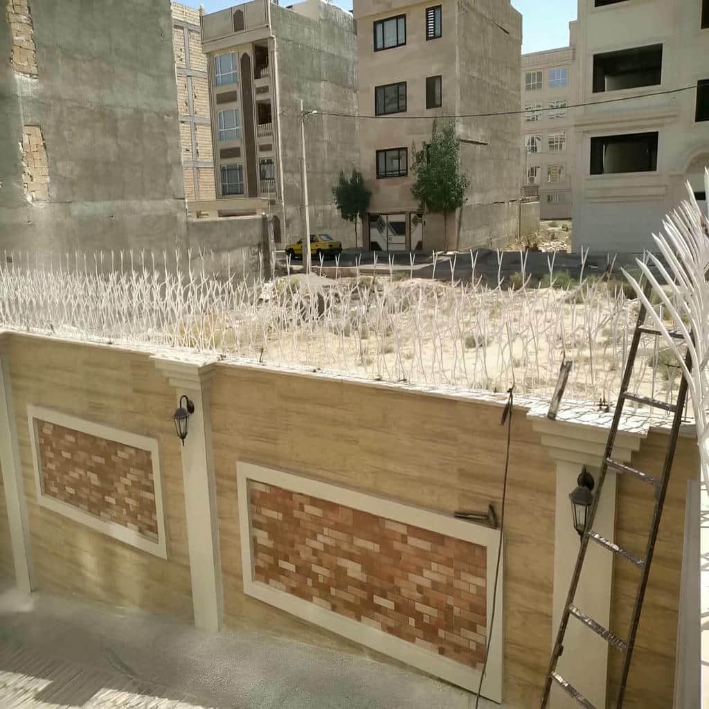 حفاظ دیوار شاخ گوزنی کنار پارکینگ بجنورد