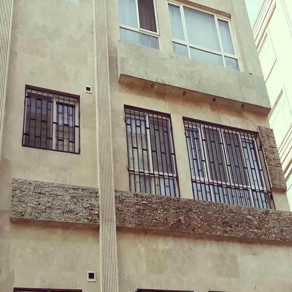 حفاظ پنجره آهنی مشکی در استان قزوین