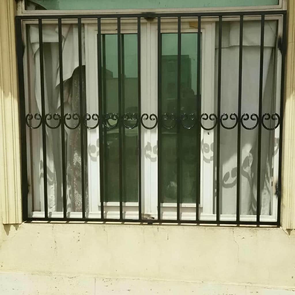 حفاظ پنجره فلزی ساده برای پنجره واحد مسکونی