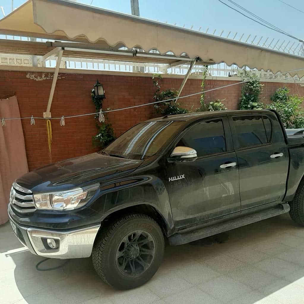 سایبان برقی بازویی برای ورودی مغازه بوشهر