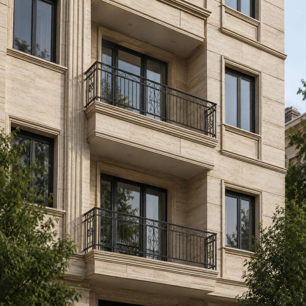 نرده بالکن سفارشی برای دهانه کوچک