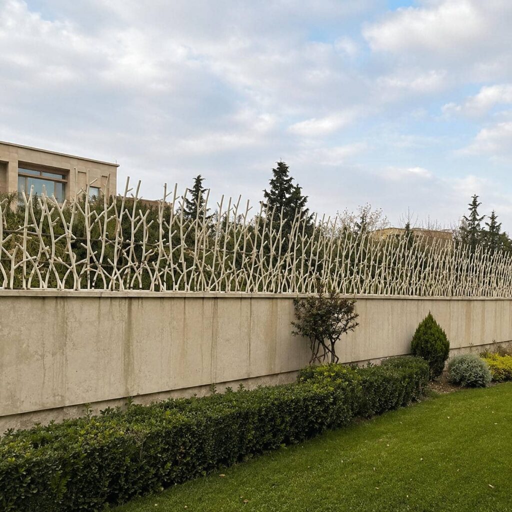 نرده سرنیزه ای فلزی در کرمان