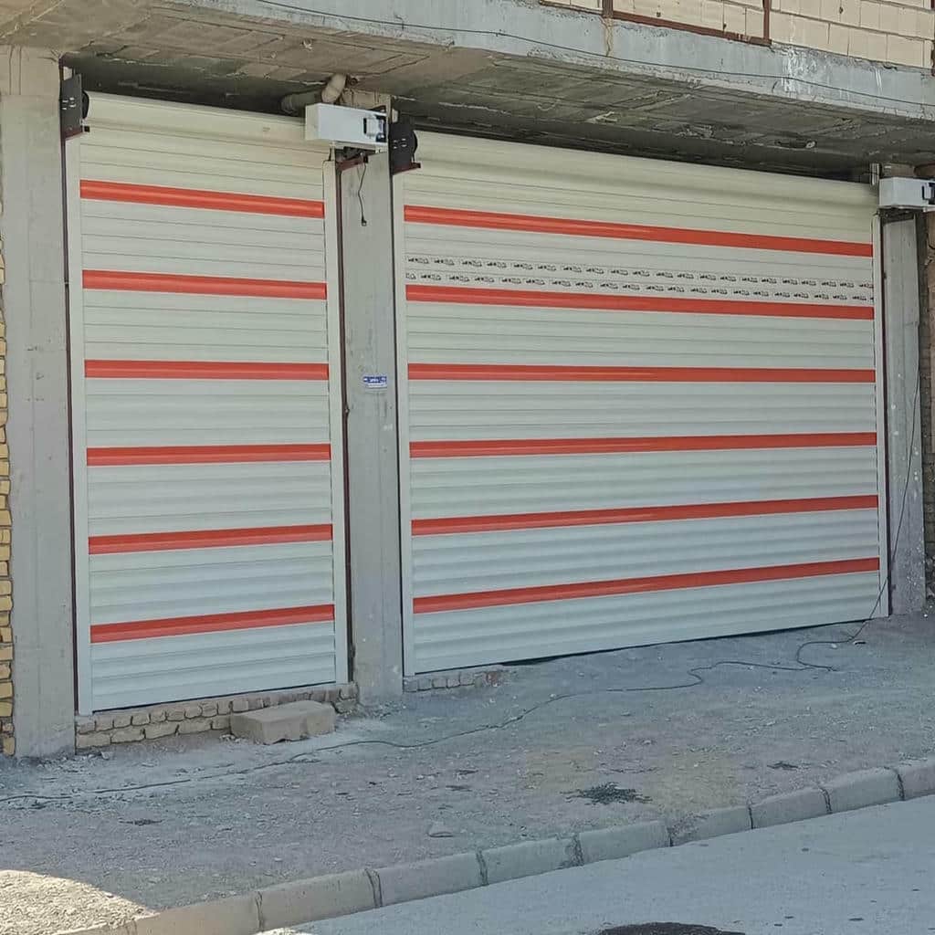 کرکره برقی مشکی پارکینگ آپارتمانی همدان